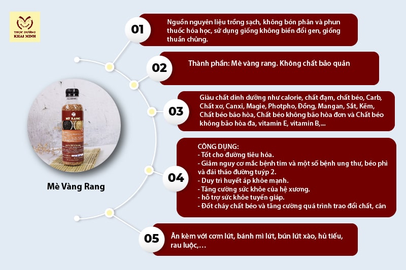 Mè Vàng Rang Không Muối 150gr Mè Vàng Rang Không Muối 150gr